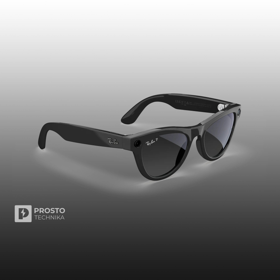 Ray-Ban Skyler (Gen 2) Глянцевый Чёрный с Градиентно-Графитовыми линзами